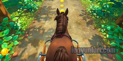  Horse Kart Runner Game oyna