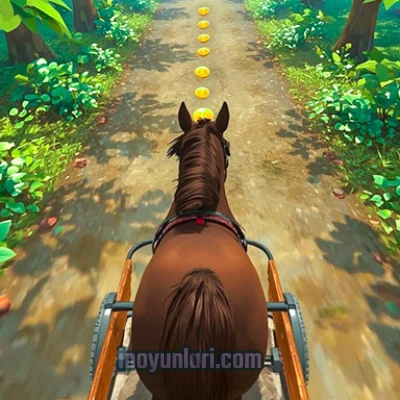  Horse Kart Runner Game oyna