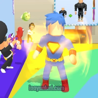 Scale Kid Run And Jump Up